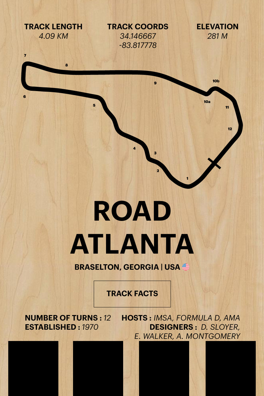 Road Atlanta - Corsa Series - Wood