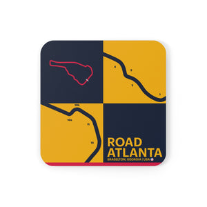 Road Atlanta - Cork Back Coaster