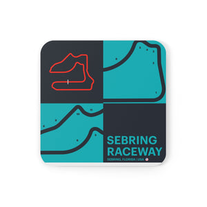 Sebring Raceway - Cork Back Coaster