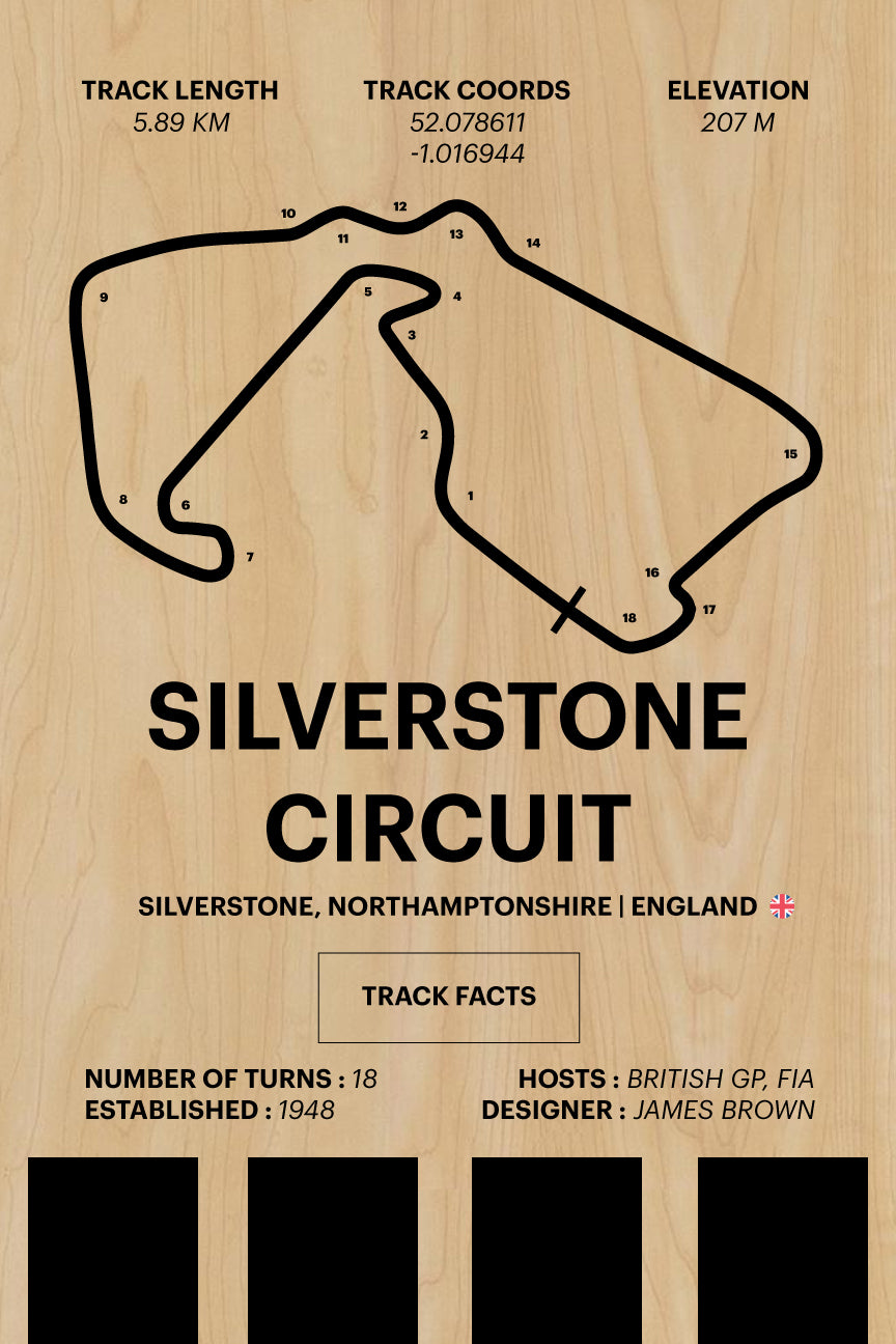 Silverstone Circuit - Corsa Series - Wood