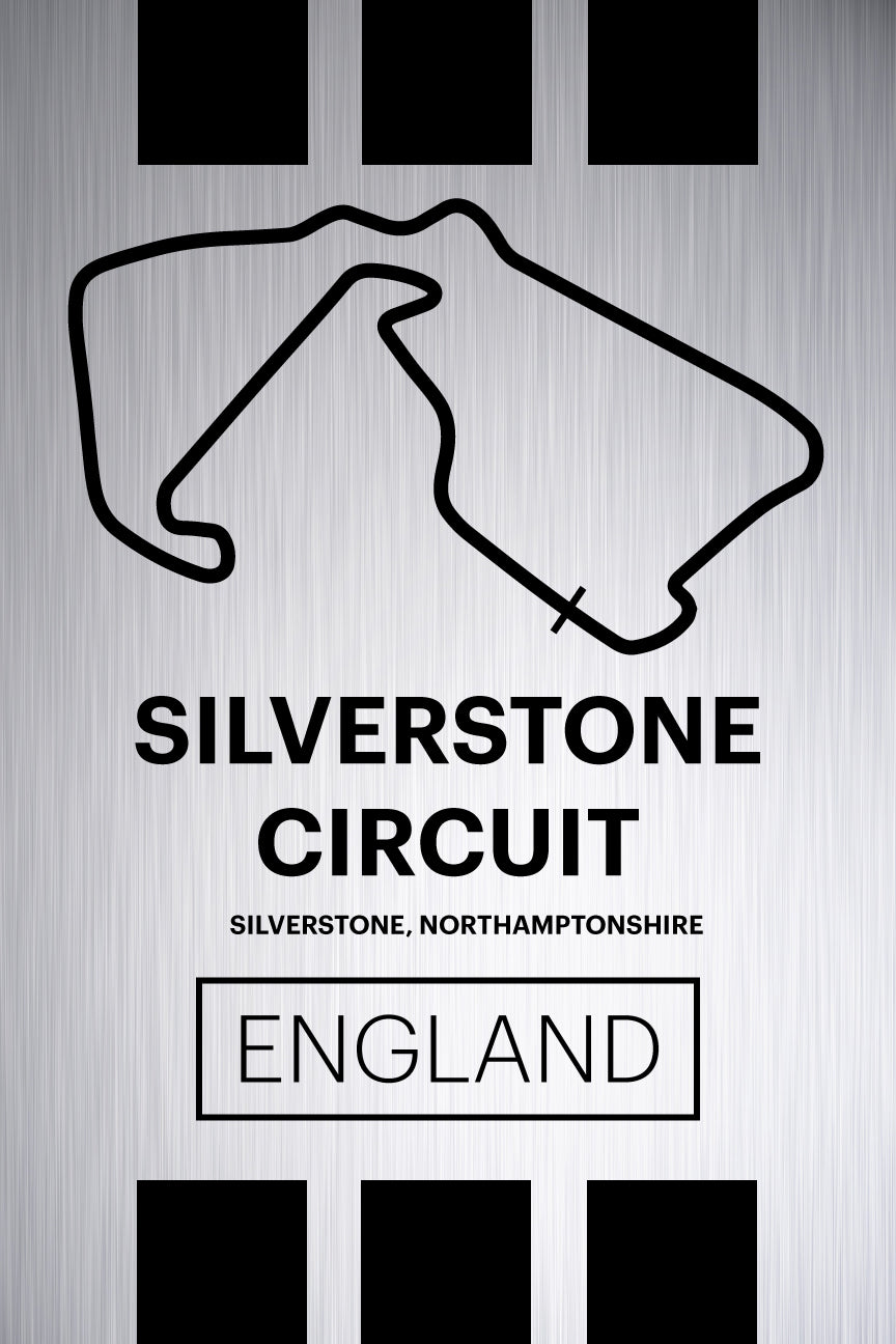 Silverstone Circuit - Pista Series - Raw Metal