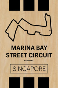 Marina Bay Street Circuit - Pista Series - Wood