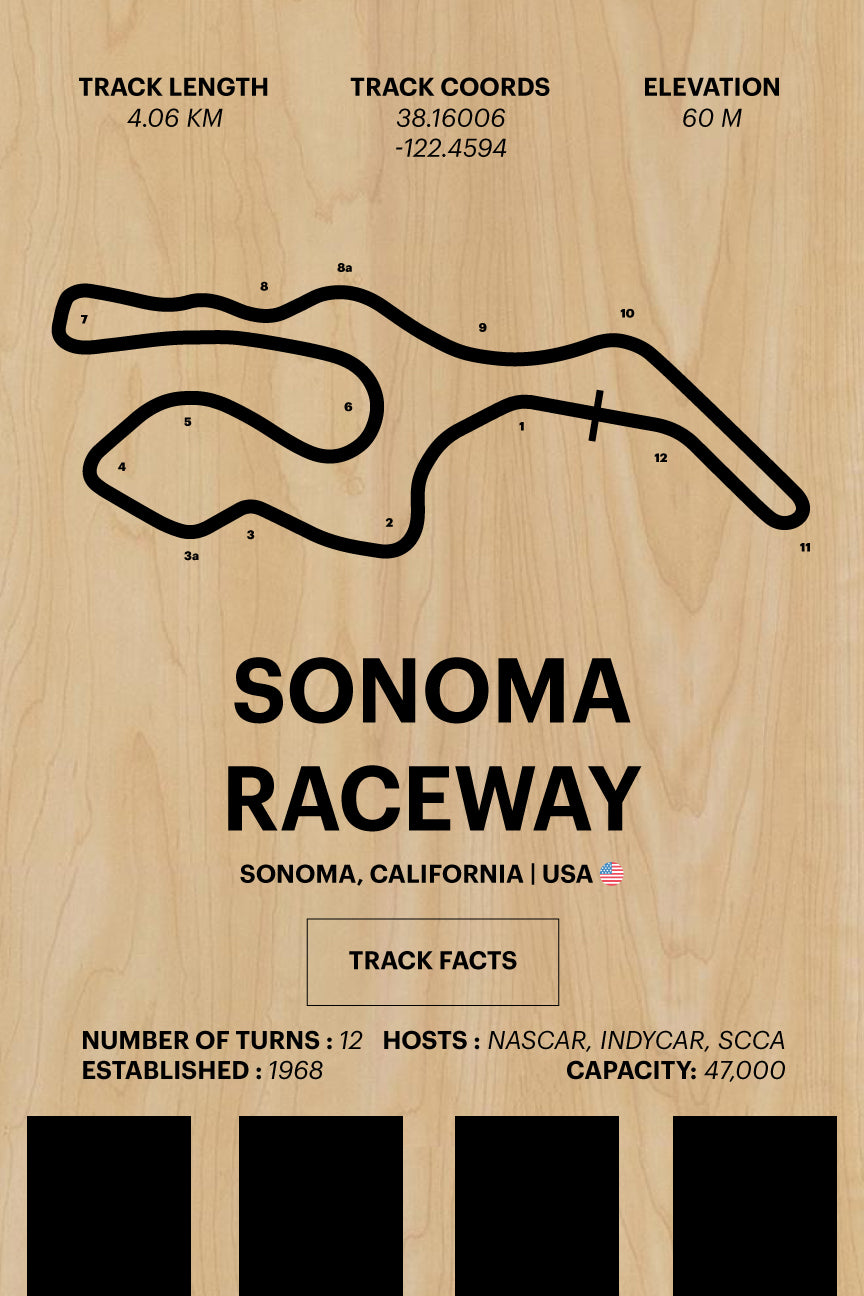 Sonoma Raceway - Corsa Series - Wood