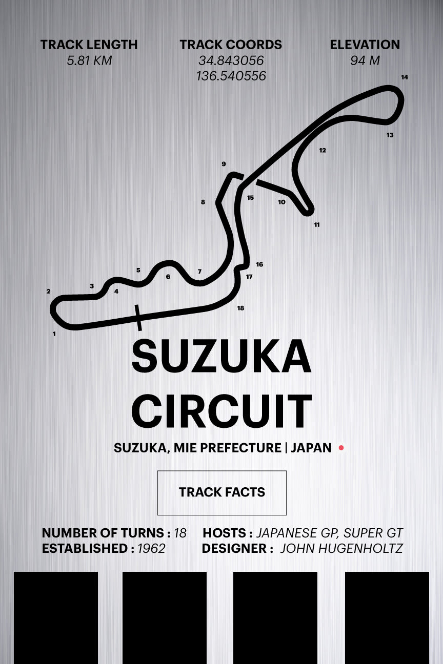 Suzuka Circuit - Corsa Series - Raw Metal