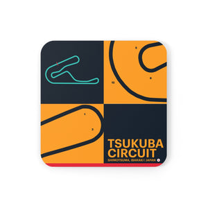Tsukuba Circuit - Cork Back Coaster