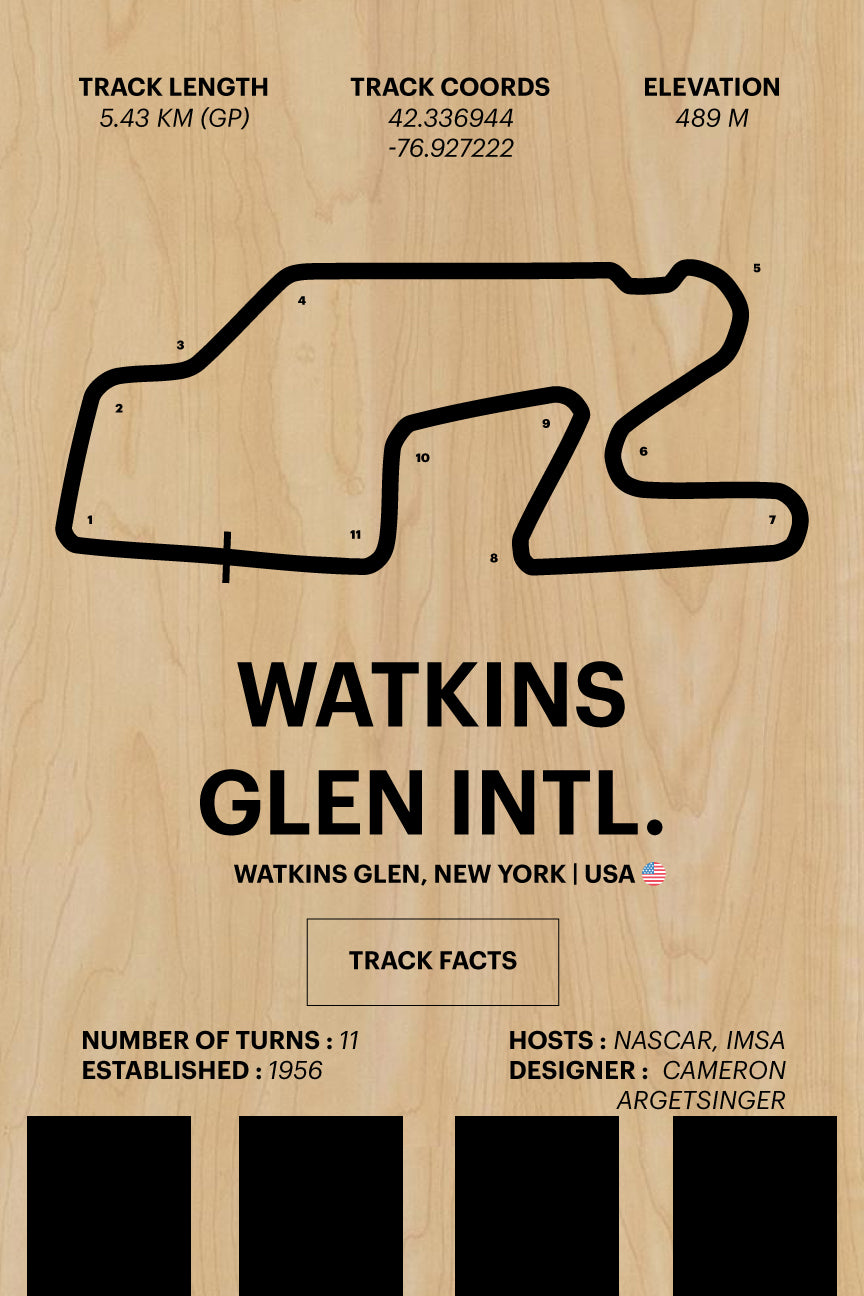 Watkins Glen - Corsa Series - Wood