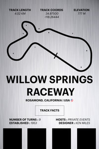 Willow Springs Raceway - Corsa Series - Raw Metal