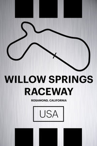 Willow Springs Raceway - Pista Series - Raw Metal